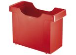 Leitz 1908-00-25 1908 Scatola Per Cartelle Sospese Uni-Box Plus, Per Cartelle Sospese A4, Polistirolo, Rosso
