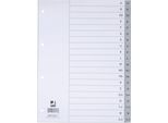 Q-Connect® KF01817 Indice - A - Z, Pp, Con Indice, A4, 20 Fogli, Grigio