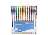 Donau 5110100-99 Penna Gel - 12 Colori Con Glitter, Astuccio