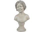 Clayre & Eef Figurina Ragazza 14X9X27 Cm Poliresina Beige