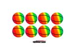 PVC Ball Rainbow, 22 cm, Basketball, 8 Ball