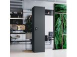Armadio Per Ufficio Armadio Per Archiviazione Armadio Metallico 4 Ripiani Anta A Battente Lamiera D'acciaio Verniciata A Polvere 185 Cm X 45 Cm X 40 Cm Colore: Antracite