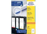 Avery Zweckform Etichette Per Fascicoli Corte L4760 - Etichette Per Fascicoli - Bianco - 38 X 192 Mm - 700 Etichette (100 Fogli X 7) - (L4760-100)
