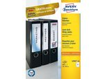Avery Zweckform® L6060-100 L6060-100 Etichette Per Cartelle - Strette/Corte, (A4 - 100 Fogli) 800 Pezzi, Bianco