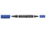Staedtler® 348-3 Marcatore Permanente Lumocolor® Duo - Ricaricabile, 0,6 Mm E 1,5 Mm, Blu