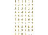 Etichette Numeriche Avery Zweckform® 3728 - 0-99, 7,5 Mm, Oro, Autoadesive, Resistenti Alle Intemperie, 124 Etichette