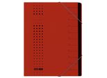 Elba 400001993 Organizer Chic - 12 Scomparti, A4, Cartone (Rc), 450 G/Mq, Rosso