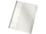 Leitz 4328-00-00 4328 Indice - A-Z, Cartone, A4, 20 Fogli, Grigio
