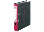 Herlitz 5141304 Max.File Nature Ordner Rot Marmoriert Karton 5,0 Cm Din A4