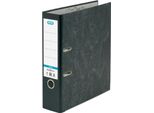 Elba 100081009 Cartella Smart Marmo Nuvolato Originale, Con Etichetta Incollata Sul Dorso, Larghezza Dorso 8 Cm, Nero