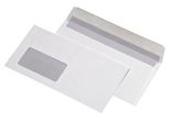 Mayer-Network 30005395 Buste Din Lunghe (220X110 Mm), Con Finestra, Adesivo Sensibile Alla Pressione, 80 G/Mq, 1.000 Pezzi
