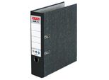 Herlitz Ordner Max.File Nature A4 8Cm Schwarz Wolkenmarmor