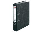 Herlitz 5141809 Max.File Nature Ordner Schwarz Marmoriert Karton 5,0 Cm Din A4