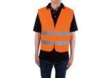 Gilet Di Protezione/Avviso Unitec, Din En 471, Poliestere, Arancione