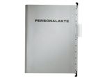 Leitz 30041-00-85 30041 HäNgemappe Personalakte - Din A4, Karton, 5Fach-Register, Grau