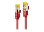 Lindy - Cavo Patch - RJ-45 (M) - RJ-45 (M) - 30,0M - Sftp, Pimf - Cavo Grezzo Cat.7 - Liscio, Senza Alogeni - Rosso (47301)