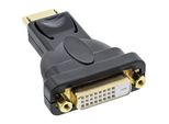 Inline® 17199J Adattatore Displayport, Displayport Maschio A DVI-D 24+1 Femmina, Nero