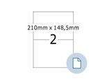 Etichette In Film Herma Dataprint, 210 X 148,5 Mm, Bianco