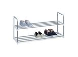 Relaxdays 10020501_347 Relaxdays Schuhregal Grau 2 FachböDen