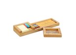 Relaxdays 10024617_0 Relaxdays Schreibtisch-Organizer Braun