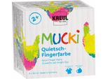 Kreul 2317 Kreul Pittura A Dita Stridenti "Mucki"", 150 Ml, Set Da 4"