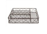 Portaposate Clayre & Eef 31X25X7 Cm In Metallo Marrone
