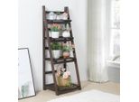 Wisfor Scaffale A 4 Livelli, Scaffale In Legno, Scaffale Pieghevole, Scaffale Da Cucina, Scaffale Per Fiori Per Giardino, Balcone, Soggiorno, Bagno, Cucina, Ufficio