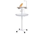 Vogelständer mit Futterstation Vogelfutterstation mit Rädern, Sitzstangen