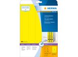 Etichette Angolari Per Cartelle Herma Special, 38 X 297 Mm, Giallo