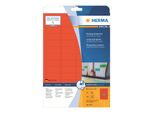 Herma 4367 Etichette Universali Speciali 45,7 X 21,2 Mm Rosso(T)