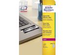 Avery Zweckform® L6013-20 L6013-20 Etichette Per Targhette - A4, 20 Pezzi, 210 X 297 Mm, Resistenti Alle Intemperie, 20 Fogli Argento