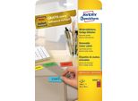 Avery Zweckform® L6036-20 L6036-20 Etichette - 25,4 X 10 Mm, Rosso, 3.780 Etichette/20 Fogli, Rimovibili