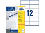 Avery - Mehrzwecketiketten - Weiß - 105 X 48 Mm 1200 Etikett(En) (100 Bogen X 12) (3424)