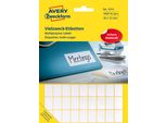 Avery Zweckform® 3312 Etichette Universali - 18 X 12 Mm, Bianco, 1.800 Etichette/25 Fogli, Permanenti