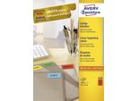 Avery - Etichette Per Cartelle - Rosso - 70 X 37 Mm - 2400 Etichette (100 Fogli X 24) (3448)
