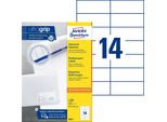 Avery Zweckform® 3653 3653 Etichette Universali Ultragrip - 105 X 42,3 Mm, Bianco, 1.400 Etichette, Permanente