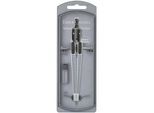 Faber-Castell 174472 Compasso A Regolazione Rapida Grip 2001 - Ø 390 Mm, 170 Mm, Argento, Custodia