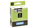 Dymo D1 - Selbstklebende Etiketten - Schwarz Auf Weiß - Rolle (2,4 Cm X 7 M) - 1 Rolle(N) (53713)