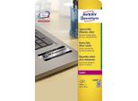 Avery Etichette Laser Per Uso Intensivo - Etichette In Poliestere - Argento - 10 X 25,4 Mm - 3780 Pezzi (20 Fogli X 189) (L6008-20)