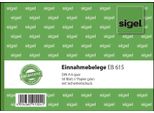 Sigel EB615 Ricevute - A6 Orizzontale, Verde Carta, Con Stampa Di Sicurezza, 50 Fogli