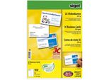 Sigel LP795 Biglietti Da Visita, 3C, Taglio Liscio, 225 G/M², Bianco Brillante, 100 Pz