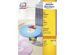 Avery Cd/Dvd Labels Classic Size - Cd/Dvd-Etiketten - Weiß - 100 Stck. (L6043-100)