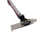 Inline® 33208C Staffa Per Slot Seriale, A Basso Profilo, Da Connettore Maschio A 9 Pin A Connettore Femmina A 10 Pin, 0,6 M, Sfusa