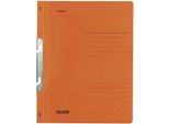 Falken 80000870 Einhakhefter A4 1/1 Vorderdeckel Kfm. Heftung, Orange, Manilakarton, 250 G/Qm