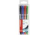 Stabilo Sensor Fine Penna Tecnica Nero, Blu, Verde, Rosso 4 Pz