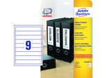 Avery Etichette Angolari Per Fascicoli Zweckform, 30 X 190 Mm
