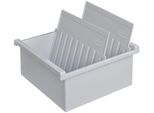 Han 957-0-11 Vassoio Per Schede A7 Orizzontale, Per 1300 Schede, Grigio Chiaro