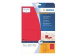 Herma 5046 Etichette A4 Rosso Neon 99,1X67,7 Mm Carta Opaca 160 Pz.