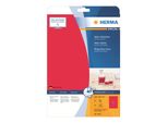Herma 5048 5048 Etichette A4 Rosso Neon 210X297 Mm Carta Opaca 20 Pz.