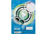 10X Landr 100050483 Ringbucheinlagen "Pro Terra"" Din A4, Liniert"